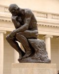 Rodin's "The Thinker", cast in bronze as he casts a bronze.